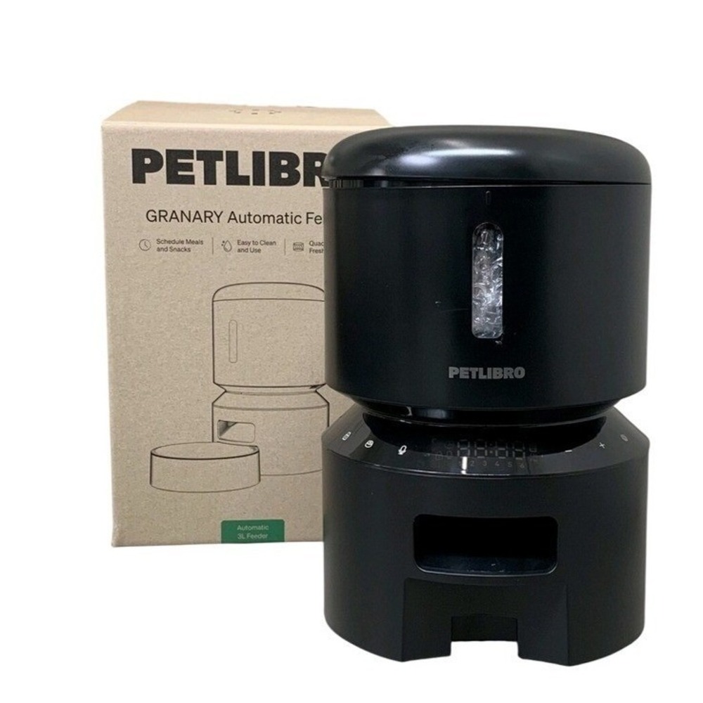 PETLIBRO AUTOMATIC CAT FEEDER 3L PROGRAMMABLE PET FOOD DISPENSER - BLACK